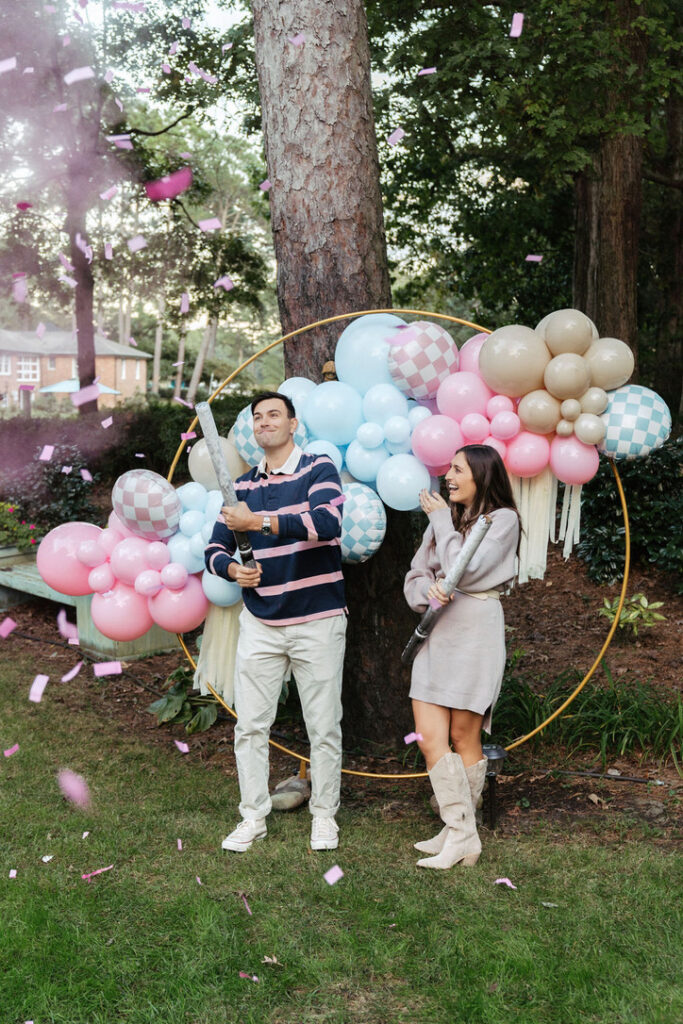 We're Expecting! Beach Maternity + Gender Reveal Photos and Maternity Faves