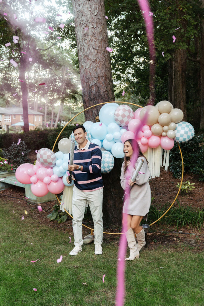 We're Expecting! Beach Maternity + Gender Reveal Photos and Maternity Faves